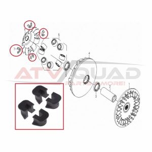 CFMOTO  500 X5 U5 CF188 600 X6 U6 Z6 625 CF196 X-Lander Rancher 0180-051003 ..