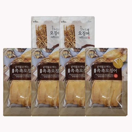 더동진 어부예찬 촉촉오징어 왕특대 8미(2미x4봉) + 오징어채 2봉