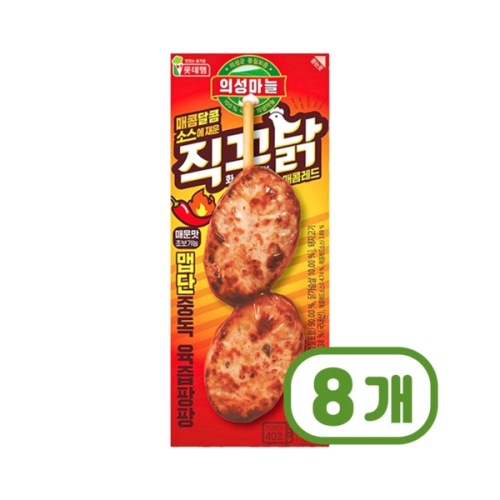 롯데푸드  롯데햄 의성마늘 직꾸닭 매콤레드 100g