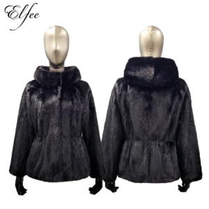 진도 여성 Elfee 휘메일 반후드 밍크자켓 CP_E7W3EJ10