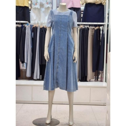 숲 여성 민소매 데님 원피스 OA7OPT3