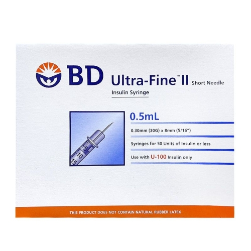 벡톤디킨슨 BD 인슐린 주사기 30G 0.5cc
