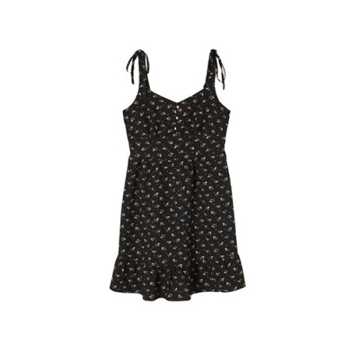 랩 끈나시 꽃 프린트 미니원피스 AQ2WOS68