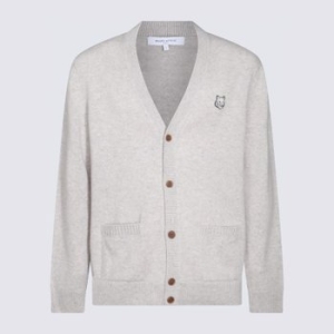 메종키츠네 남성 볼드 폭스 헤드 패치 레귤러 가디건_NM00506KT1006H120