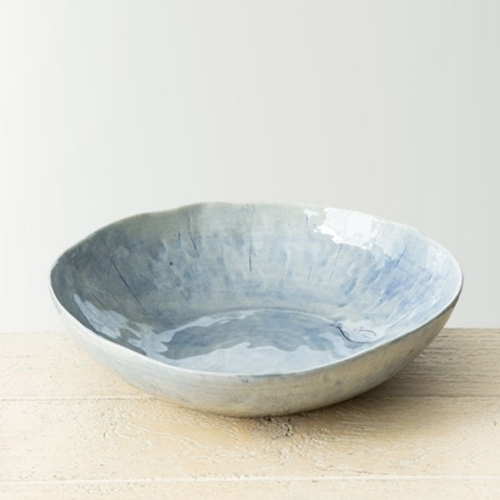이진 수묵 낮은 샐러드볼 1호 24cm