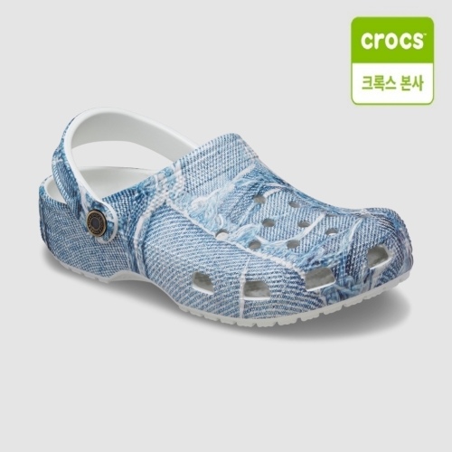 크록스 남녀공용 클래식 데님 클로그_210402-4MH