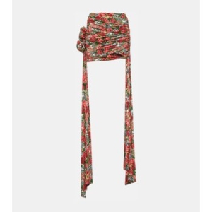 마그다뷰트림 플로럴 드레이프 미니스커트 P00880836