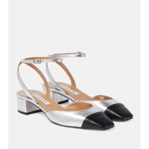 아쿠아주라 French Flirt 35 메탈릭 레더 펌프스 P00880930