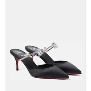 크리스찬루부탱 Planet Queen 70 새틴 뮬 P00883751