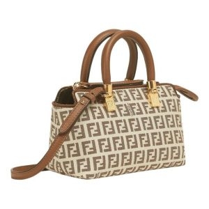 펜디 명품 바이더웨이 브라운 패브릭 미니백 8BS067 ARBN F1NXB 7536