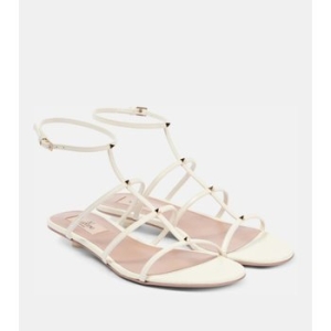 발렌티노 Rockstud Wispy 레더 샌들 P00940269