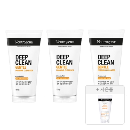 뉴트로지나 NEW 딥클린 젠틀 포밍 클렌저 150g