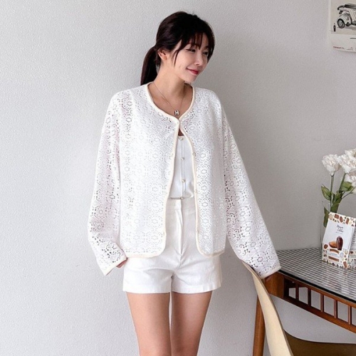 나야홍 빅사이즈 406 보헤미안레이스자켓 DBNS263