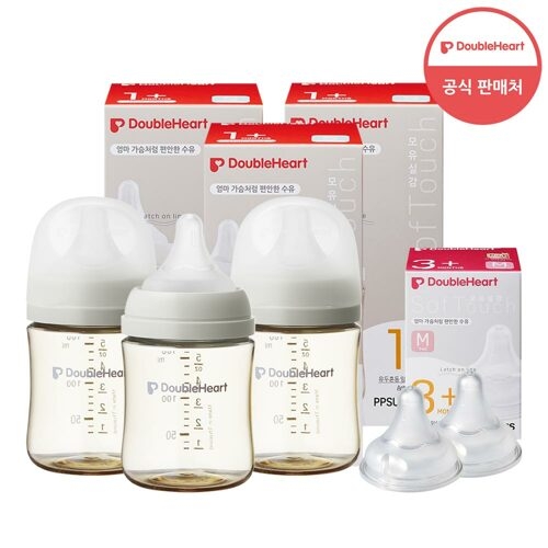 더블하트 모유실감 3세대 PPSU 모먼트 160ml