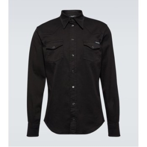 돌체앤가바나 엠브로이더리 코튼 블렌드 셔츠 P00816107