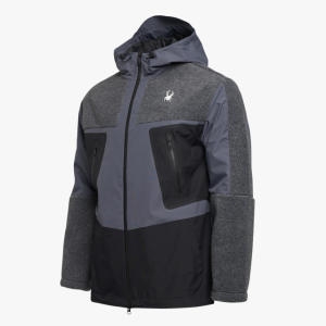 라이프스타일 공용 h+ 플리스 배색 집업 재킷 SPGFCNJK331UDGR 282950