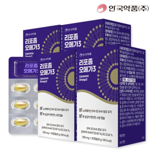 코스팜 안국약품 리포좀 오메가3 30캡슐