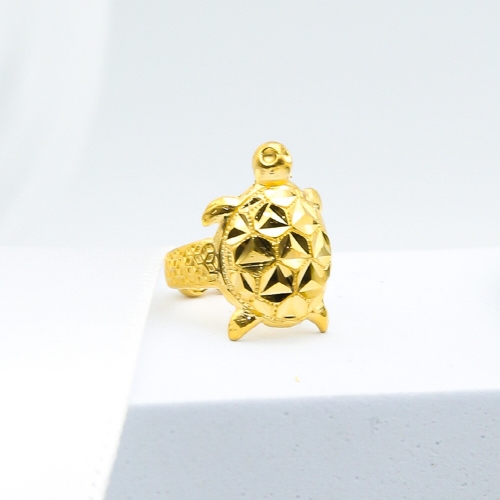 한국공인금거래소  순금 돌반지 거북이 컷팅 3.75g