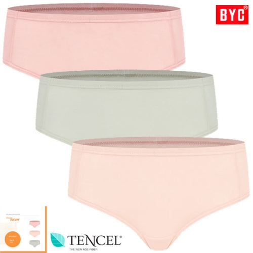 BYC 터치감좋은텐셀스판미디삼각팬티3매입WMS2184