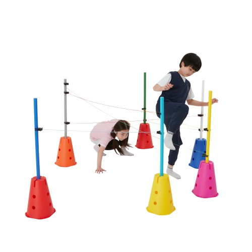 지그재그 거미줄 통과 놀이 IG-P054 유아 어린이 실내 놀이터 체육 교구