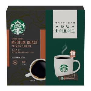 스타벅스 미디엄 로스트 아메리카노 + 화이트 머그 세트 [1개]