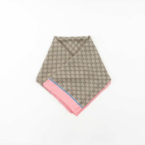 구찌 실크 스카프 꿀벌 Bee 모양 핑크 499130 3G001 5869