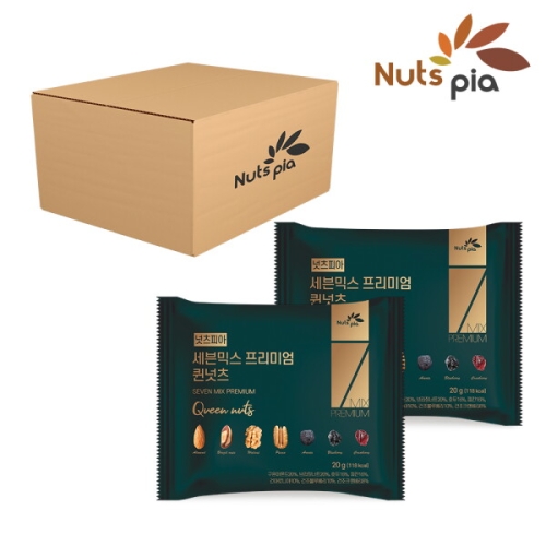 더원비앤에프  넛츠피아 세븐믹스 프리미엄 퀸넛츠 20g