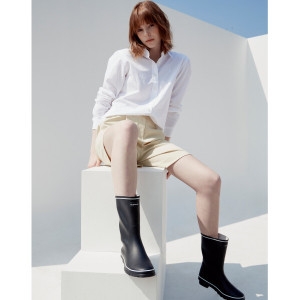 질스튜어트 여성 라인배색 레인부츠_JASO4E010BK