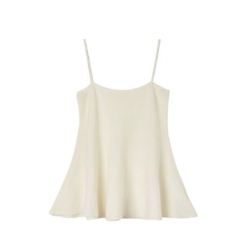 랩 플레어 끈 뷔스티에 니트 AQ2KV642