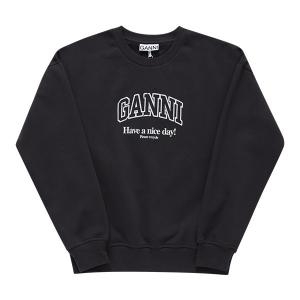 가니 GANNI T3872 252 로고 여성 맨투맨