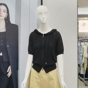 Ab.f.z Abfz DP01 메쉬 후드 집업 니트 가디건 대동 AFY2GY34 S16257004