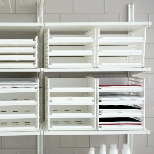 보노하우스  풀 슬라이딩 옷정리 적층 트레이 소형