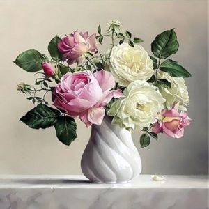 피포페인팅  DIY 그림그리기 Q3441 꽃화병 시리즈