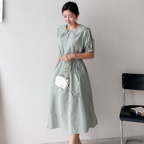 아이우먼 빅사이즈 406 더블카라이중롱원피스 DBNS301