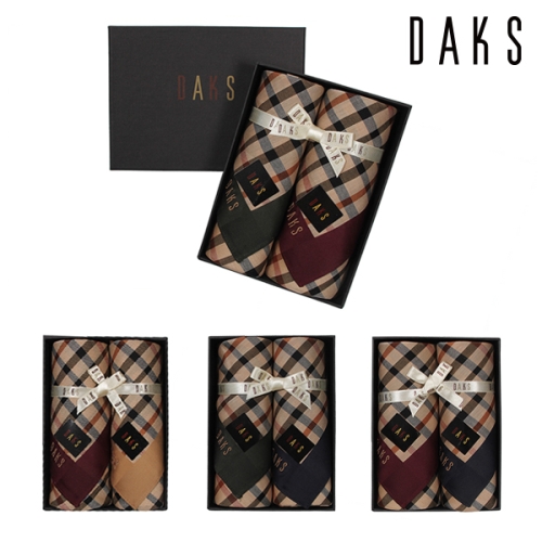 닥스 기본체크 손수건 2매세트 5종 택 1