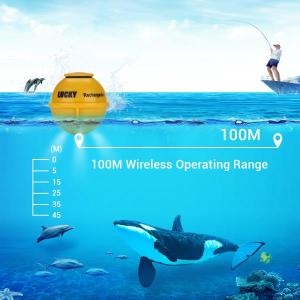 LG생활건강 럭키 FF718LIC-WLA 어군 탐지기 무선 45m/147 피트 깊이 에코 손더