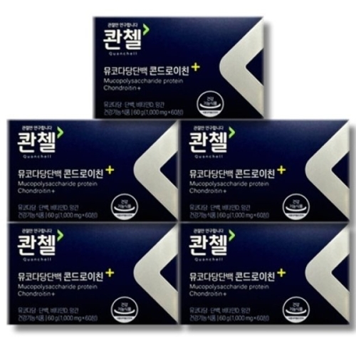 코스맥스바이오 콴첼 뮤코다당단백 콘드로이친 플러스 1000mg 60정