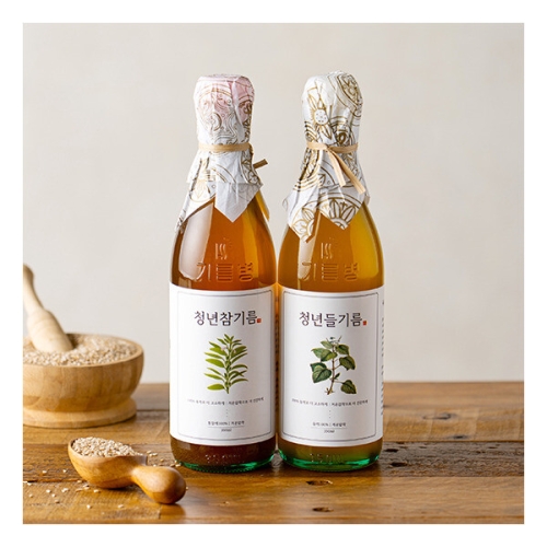 전라도청년 저온압착 통들깨 100% 청년들기름 180ml
