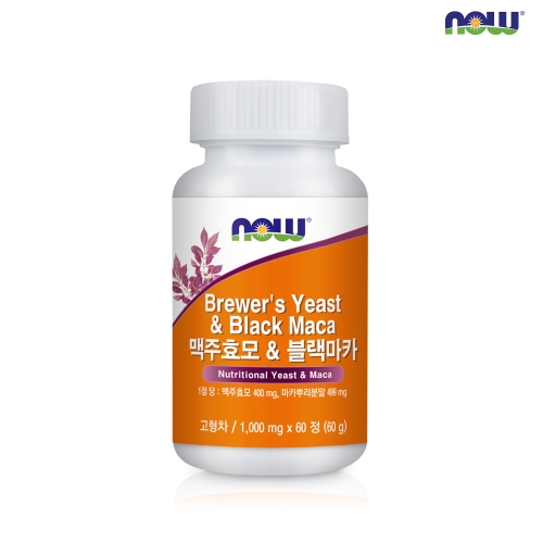 나우푸드 맥주효모 블랙마카 60캡슐