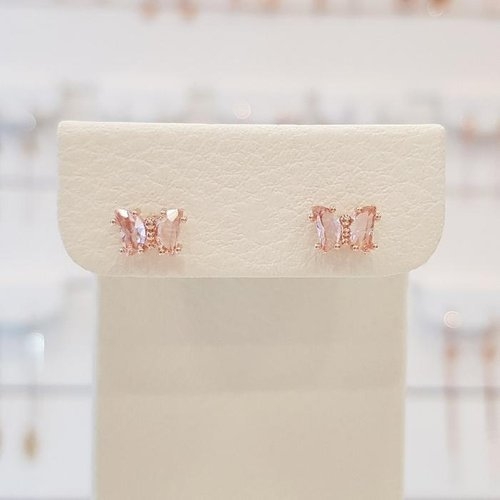 볼라레  세이브존01 30대선물 핑크 큐빅 나비 피어싱 SSP579