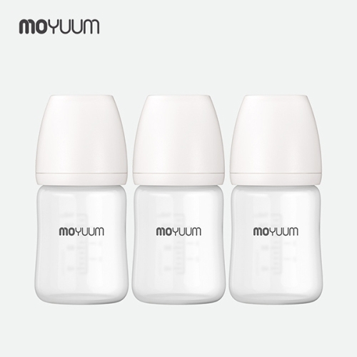 모윰 실리콘 코팅 유리 젖병 150ml (노꼭지)