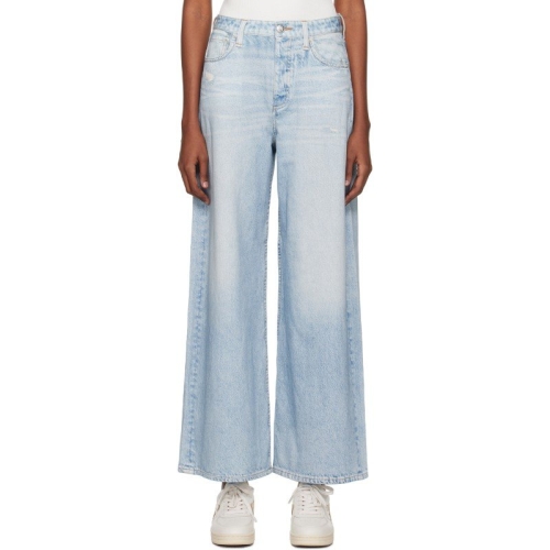 랙앤본 블루 미라마 소피 앵클 와이드 핏 슬랙스 WCW24S70078207 meadowblue