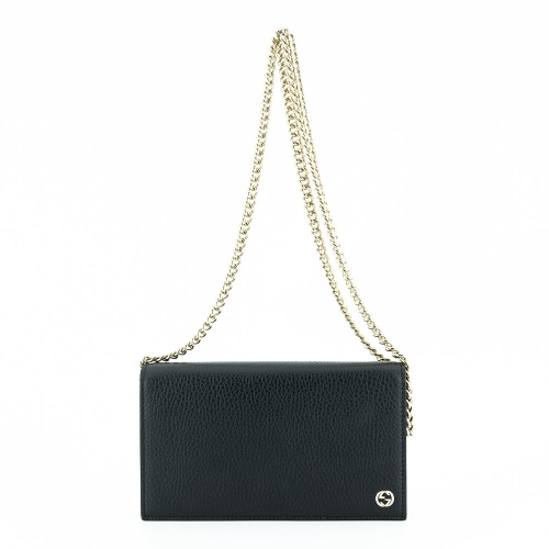 구찌 미니 크로스백 466506 블랙 가죽 여자 친구 명품 체인백 가방 와이프 선물