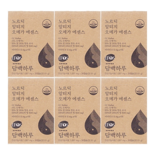 담백하루 노르딕 알티지 오메가3 에센스 1090mg 30캡슐