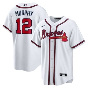 나이키 1064951 MLB Sean Murphy 애틀랜타 브레이브스 플레이어 저지 화이트