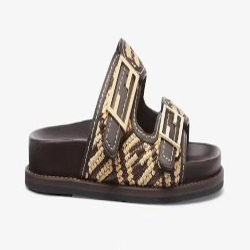 펜디 8X8326ABN5F1P9J 슬라이드 라피아 FUSSBETT B0031217967