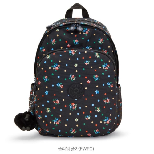 키플링 백팩 델리아 플라워 폴카 KOCBAPO