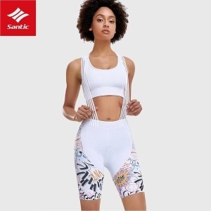 산틱  자전거 바지 빕숏 여성 4D 패드 L2C05151W