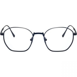 Persol Po5004vt 원형 처방 안경 프레임 브러시드 네이비데모