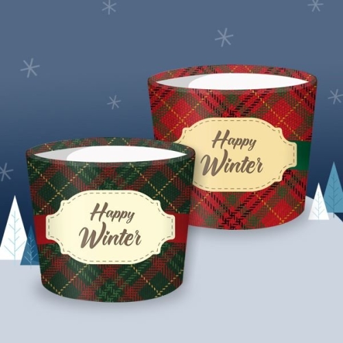 카마코  겨울 에어홀더 체크패턴